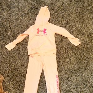 Girls under armour sweatsuit